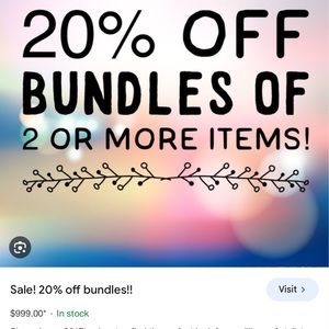 20% OFF 2ITEMS OR MORE ——-FLASH SALE❣️